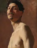 Theodore Robinson, Torso of a Man, 1876, oil on canvas