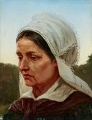Peder Severin Krøyer, Study of a Woman from Arildsläge in Sweden in Festive Dress (Studie af en kvinde fra Arildsläge i højtidsdragt), 1872, oil on canvas