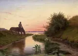 Vilhelm Kyhn, Evening Atmosphere (Aftenstemning), 1861, oil on canvas