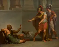 Nicolai Abildgaard, Alexander and Diogenes (Alexander og Diogenes), oil on canvas