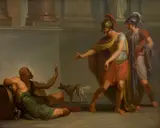 Nicolai Abildgaard, Alexander and Diogenes (Alexander og Diogenes), oil on canvas