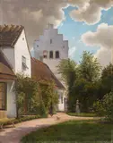 Vilhelm Kyhn, The Parsonage in Greve (Præstegården i Greve), 1877, oil on canvas
