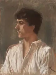 Peder Severin Krøyer, A Young Peasant from the Pyrenees (Ung bondedreng fra Pyrenæerne), 1886, pastel on canvas