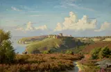 Peder Mønsted, Summer's Day Opposite Hammeren, Bornholm (Sommerdag ud for Hammeren. Bornholm), 1882, oil on canvas