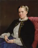 P. C. Skovgaard, Portrait of Elisabeth Wedell-Wedellsborg, née Scavenius (Portræt af Elisabeth Wedell-Wedellsborg, f. Scavenius), 1862, oil on canvas