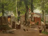 Oscar Carlson, From Dyrehavsbakken (Fra Dyrehavsbakken), 1859, oil on canvas