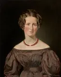 Christian Albrecht Jensen, Portrait of the Flower Painter J. L. Jensen's Wife (Portræt af blomstermaler J. L. Jensens hustru), 1827, oil on canvas