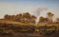 Anders Lunde, Summer Day by Furesøen (Sommerdag ved Furesøen), oil on canvas