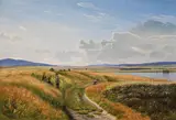 Vilhelm Kyhn, Summer Meadow (Sommerdag ved en sø, i forgrunden børn, der plukker blomster), 1880, oil on canvas