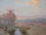 Christian Mourier-Petersen, French Landscape, Provence (Fransk landskab, Provence), 1888, oil on canvas