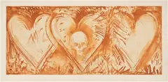 Jim Dine, My Nights in Santa Monica (the Bistre Version) (C. 15), 1986, Etching and drypoint in bistre, on Arches Cover paper, with full margins