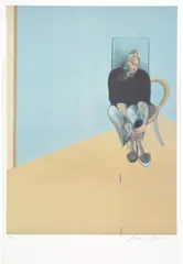Study for Self-Portrait (after, Study for Self-Portrait 1982) (S. 35, T. 16) by Francis Bacon, 1984, Offset lithograph in colours, on wove paper, with full margins, sold Feb 2026