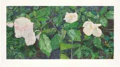 White Roses by Jennifer Bartlett, 2013, Screenprint in colors, on wove paper, with full margins, sold Feb 2026
