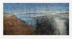 East West by Jennifer Bartlett, 2009, Monumental screenprint in colors, on Stonehenge paper, with full margins, sold Feb 2026