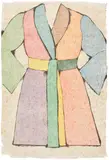 The Woodcut Bathrobe (W.C. 198) by Jim Dine, 1975, Woodcut and lithograph in colors, on Natsume paper, the full sheet, offered Feb 2026