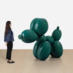 Paul McCarthy, White Snow, Balloon Dog, 2013, Sealed PVC polyvinyl chloride plastic multiple with inflation pump