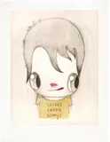 Javier Calleja, Second Chance Always, 2021, Etching with hand-coloring in watercolor and pencil, on Arches paper, with full margins