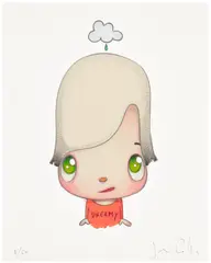 Javier Calleja, Dreamy, 2024, Screenprint and giclée print in colors, on wove paper, with full margins