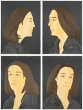 Alex Katz, Ada Four Times (S. 118-121), 1979-80, The complete set of four lithograph and screenprints in colors, on Arches Cover paper, the full sheets