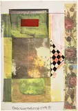 Robert Rauschenberg, Arcanum III, from Arcanum, 1981, Screenprint in colors with collage, on heavy wove paper, the full sheet