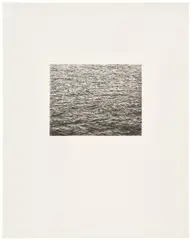 Vija Celmins, Drypoint - Ocean Surface (Second State) (G. 1225, R. p. 51), 1985, Drypoint, on Rives BFK paper, with full margins