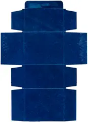 Tony Feher, Blue, 1999, Blue spray paint, on unfolded cardboard packaging
