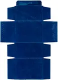 Tony Feher, Blue, 1999, Blue spray paint, on unfolded cardboard packaging