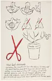Andy Warhol, Vine Leaf Marinade, from Wild Raspberries (F. & S. IV.141), 1959, Offset lithograph with hand-coloring in watercolor, on laid paper, the full sheet, framed