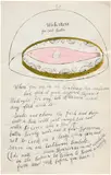 Andy Warhol, Waterzoie, from Wild Raspberries (F. & S. IV.131), 1959, Offset lithograph with hand-coloring in watercolor, on laid paper, the full sheet, framed
