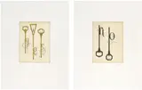 Tauba Auerbach, Yes; and No, 2005, The complete set of two etching and aquatints in colors, on wove paper, with full margins