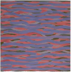 [Wavy Bands of Color] by Sol LeWitt, 2004, Unique gouache drawing in colors, on wove paper, sold Feb 2026