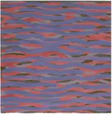 Sol LeWitt, [Wavy Bands of Color], 2004, Unique gouache drawing in colors, on wove paper