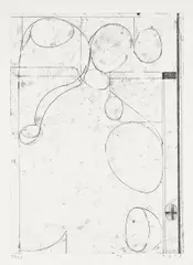 #3, from Six Softground Etchings (G. pp. 42 & 113, L. 257.3) by Richard Diebenkorn, 1978, Etching, on Rives BFK paper, with full margins, sold Feb 2026