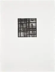 Brice Marden, Tiles: one plate (L. 31a), 1979, Etching and aquatint, on Somerset Satin paper, with full margins