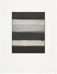 Landline Grey by Sean Scully, 2014, Aquatint in colors, on wove paper, with full margins, sold Feb 2026