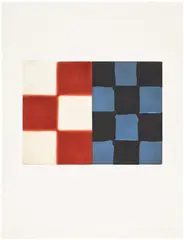 Sean Scully, Barcelona Diptych 4 (G.S.A. 96004), 1996, Etching and aquatint in colors, on Arches paper, with full margins