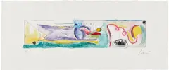 Helen Frankenthaler, A Page from a Book I, from This Is Not a Book, 1997, Etching, aquatint and pochoir in colors, on TGL handmade paper, with full margins
