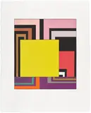 Peter Halley, Untitled Cell, 2001, Screenprint in colors, on Rives BFK paper, with full margins
