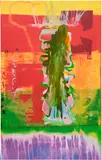 R.A. Obe Sir Frank Bowling, Pouring Over 2 Morrison Boys & 2 Maps I, 2019, Polymergravure with blockprinting in colors, on Somerset paper, the full sheet