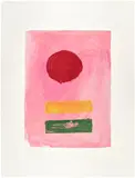 Adolph Gottlieb, Pink Ground (A.A.A. 77), 1972, Screenprint in colors, on wove paper, with full margins