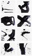 Vik Muniz, After Motherwell I-VIII, from Pictures of Ink (C.d.L. pp. 454-55), 2002, The complete set of eight Iris prints in colors with screenprint varnish, on Somerset paper, with full margins