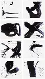 Vik Muniz, After Motherwell I-VIII, from Pictures of Ink (C.d.L. pp. 454-55), 2002, The complete set of eight Iris prints in colors with screenprint varnish, on Somerset paper, with full margins