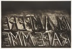 Bruce Nauman, M. Ampere (C. p. 320, C. 21), 1973, Lithograph, on Roll Rives paper, with full margins