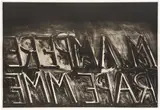 Bruce Nauman, M. Ampere (C. p. 320, C. 21), 1973, Lithograph, on Roll Rives paper, with full margins