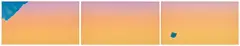 Joe Goode, Untitled (C. p. 240, S. 1972.01), 1972, Lithograph and screenprint triptych in colors, on three sheets of Roll Rives paper, the full sheets