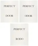 Bruce Nauman, Perfect Door; Perfect Odor; and Perfect Rodo (C. pp. 321-322, C. 23-25), 1973, Lithograph triptych, on three sheets of Roll Rives Paper, with full margins
