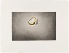 Ed Ruscha, Clock, from Domestic Tranquility (C. p. 346, S. 1974.38, E. 75), 1974, Lithograph in colors, on Arches Cover paper, with full margins