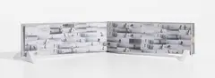 Animated Discourse by Larry Bell and Guy de Cointet, 1975, The complete artist's book comprising 140 pages of 29 offset lithographs arranged to form a photographic code, with a hi, sold Feb 2026