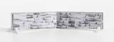 Larry Bell and Guy de Cointet, Animated Discourse, 1975, The complete artist's book comprising 140 pages of 29 offset lithographs arranged to form a photographic code, with a hidden paper decoder, bound within the original silver boards (as issued)