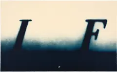 Ed Ruscha, IF, 2000, Lithograph in colors, on Arches paper, the full sheet